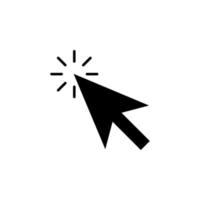 mouse click icon, mouse arrow vector