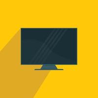 Empty lcd screen monitor design vector