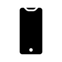 Mobile phone with blank screen. Flat style. vector illustration on white background