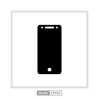 mobile phone icon. cellphone symbol. smartphone vector. Mobile phone with blank screen. vector illustration on white background