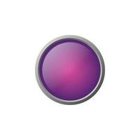 purple Glossy 3D vector button isolated . perfect for any purposes