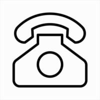 telephone icon vector isolated for any purposes