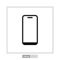 mobile phone icon. cellphone symbol. smartphone vector. Mobile phone with blank screen. vector illustration on white background