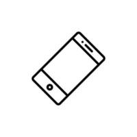 mobile phone icon vector EPS10 illustration