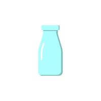 Glass Milk bootle Icon isolated on white background vector