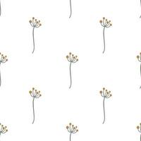 Fancy flowers. Christmas seamless pattern for greeting cards, wrapping papers. vector