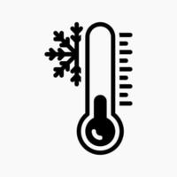 cold temperature icon vector for any purposes