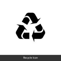 circular flecha icono para un reciclaje símbolo vector