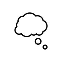 bubble  think  icon  dream  cloud  vector