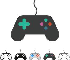 gamepad controlador vector icono. lleno plano firmar para móvil concepto y web diseño. plano estilo icono