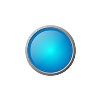 blue Glossy 3D vector button isolated . perfect for any purposes