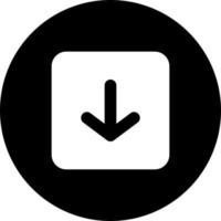 down arrow icon vector for any purposes