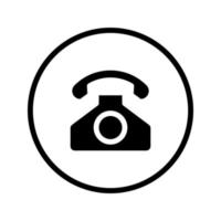 telephone icon vector isolated for any purposes