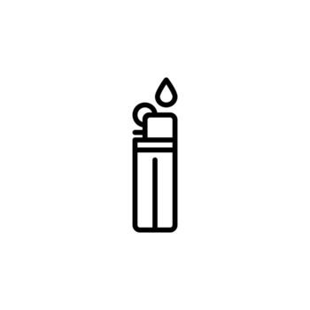 lighter icon vector with line style