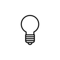 Light Bulb Icon for Creative Idea Symbol vector