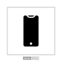 mobile phone icon. cellphone symbol. smartphone vector. Mobile phone with blank screen. vector illustration on white background