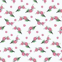 Floral sakura seamless pattern for textile vector