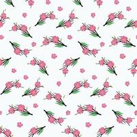 Floral sakura seamless pattern for textile vector