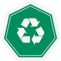 sticker recycle materiaal recycling leven nul verspilling levensstijl png