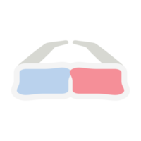 3d Brille Brille Kino retro Linsen polarisiert Sonnenbrille png