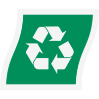 sticker recycle materiaal recycling leven nul verspilling levensstijl png