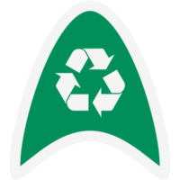 sticker recycle materiaal recycling leven nul verspilling levensstijl png