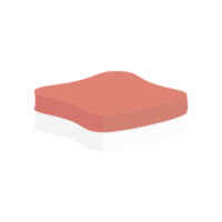 Raw Tuna Meat Slice Food Fresh Ready to Serve png