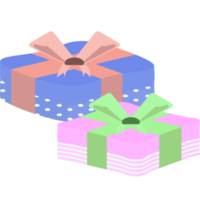 regalo caja envolver cinta polca punto modelo png
