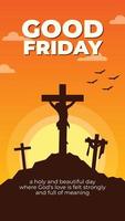 happy good friday vector