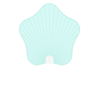 Striped Aesthetic Manual Handle Hand Fan png