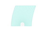 Striped Aesthetic Manual Handle Hand Fan png