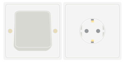 Double Switch and Receptacle Socket Electrical Tool Equipment png