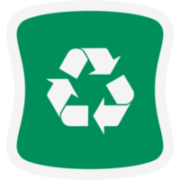 Sticker Recycle Material Recycling Life Zero Waste Lifestyle png