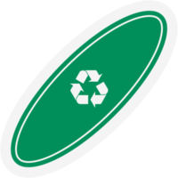 Sticker Recycle Material Recycling Life Zero Waste Lifestyle png