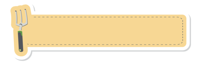klistermärke märka för platt gaffel växt trädgårdsarbete verktyg utrustning trädgård samling uppsättning png