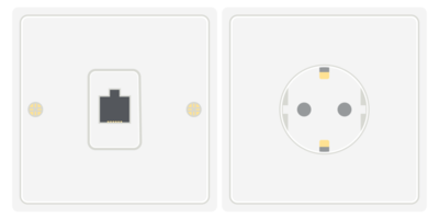 Double Switch and Receptacle Socket Electrical Tool Equipment png