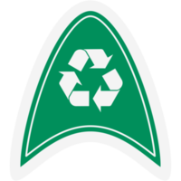 Sticker Recycle Material Recycling Life Zero Waste Lifestyle png