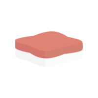 cru atum carne fatia Comida fresco pronto para servir png