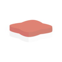 Raw Tuna Meat Slice Food Fresh Ready to Serve png