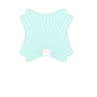 Striped Aesthetic Manual Handle Hand Fan png