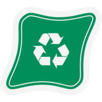 sticker recycle materiaal recycling leven nul verspilling levensstijl png