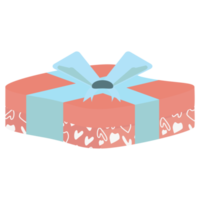 Gift Box Wrap Ribbon Love Heart Symbol Pattern png