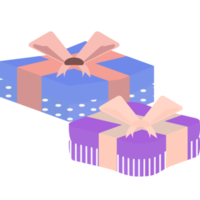 Gift Box Wrap Ribbon Polka Dot Pattern png