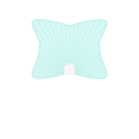 Striped Aesthetic Manual Handle Hand Fan png