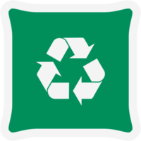 sticker recycle materiaal recycling leven nul verspilling levensstijl png