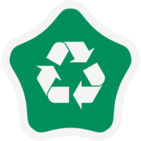 Sticker Recycle Material Recycling Life Zero Waste Lifestyle png