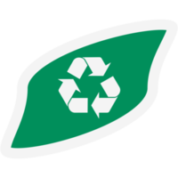 sticker recycle materiaal recycling leven nul verspilling levensstijl png