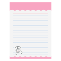 Paper Note Abstract Women Face Line Art png