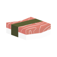 Tuna Meat Slice Sushi Rice Nori Seaweed Food png