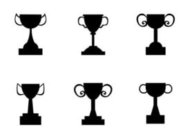 trophy vector design illustration isolated on white background